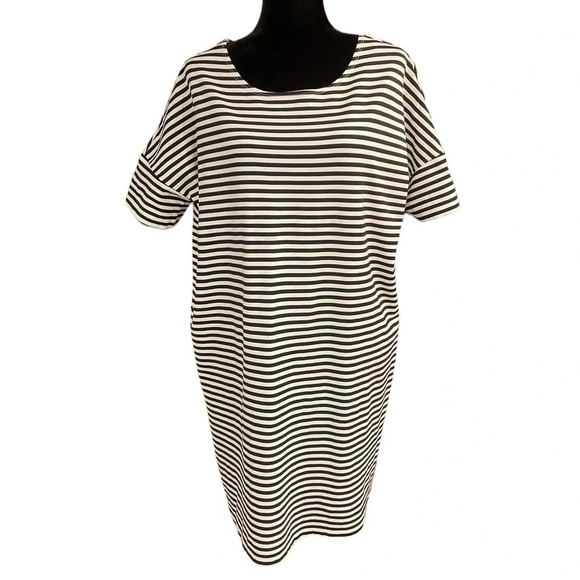 HATCH Maternity Striped Stretchy Knit Dress OS